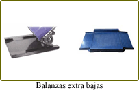 Balanzas extra bajas